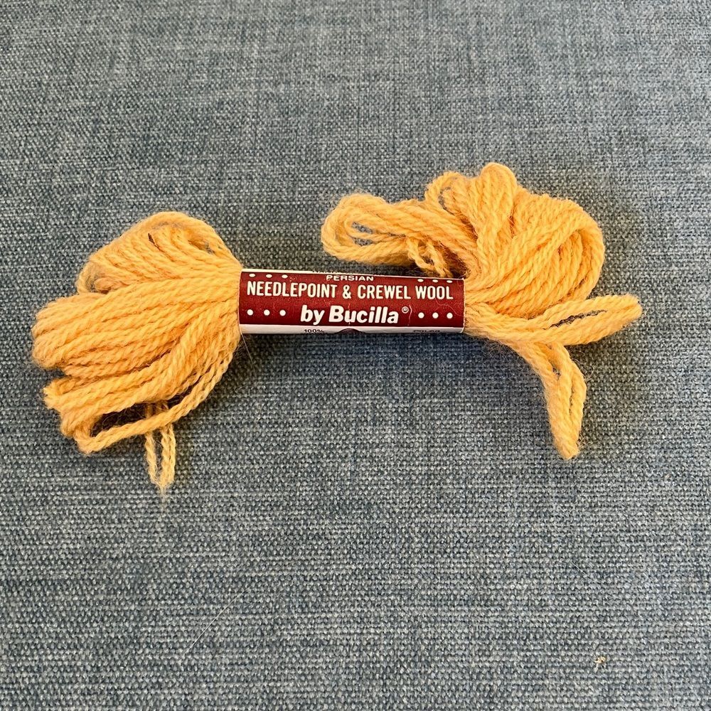 Yellow Needlepoint Thread Yarn